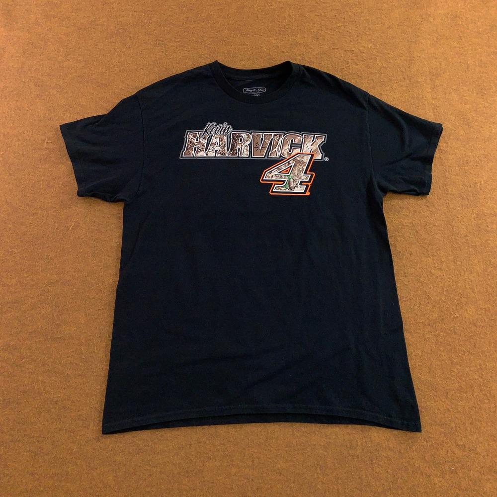 Stewart-Haas Mens Large Black Kevin Harvick 4 Camo NASCAR Racing T-Shirt